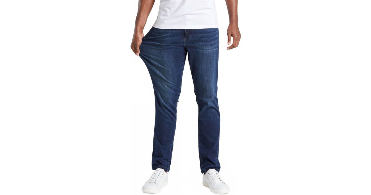 MUGSY Fultons Classic Fit Stretch Denim Flexible Jean in Blue for Men ...