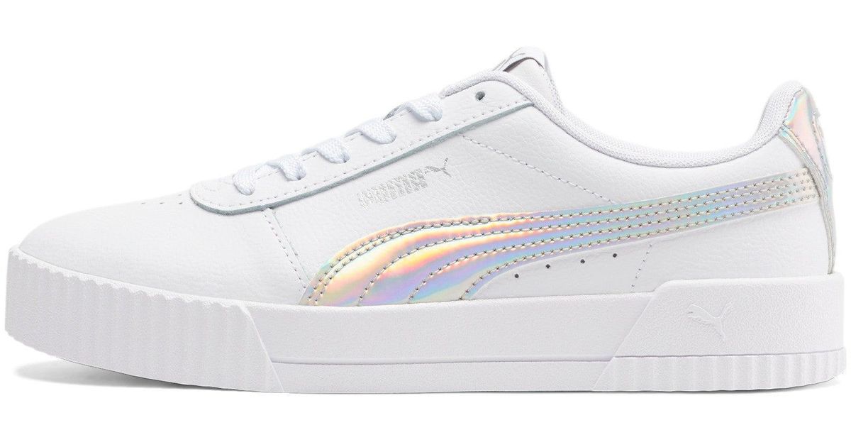 puma iridescent slides