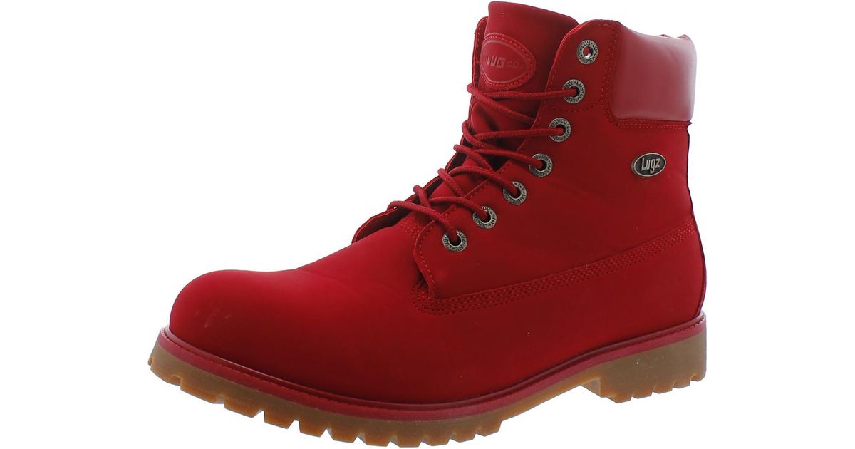 lugz red boots