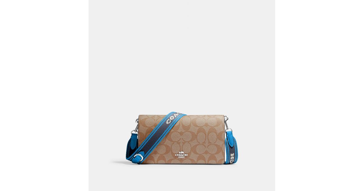 Coach Outlet Anna Foldover Clutch Crossbody in Blue Lyst