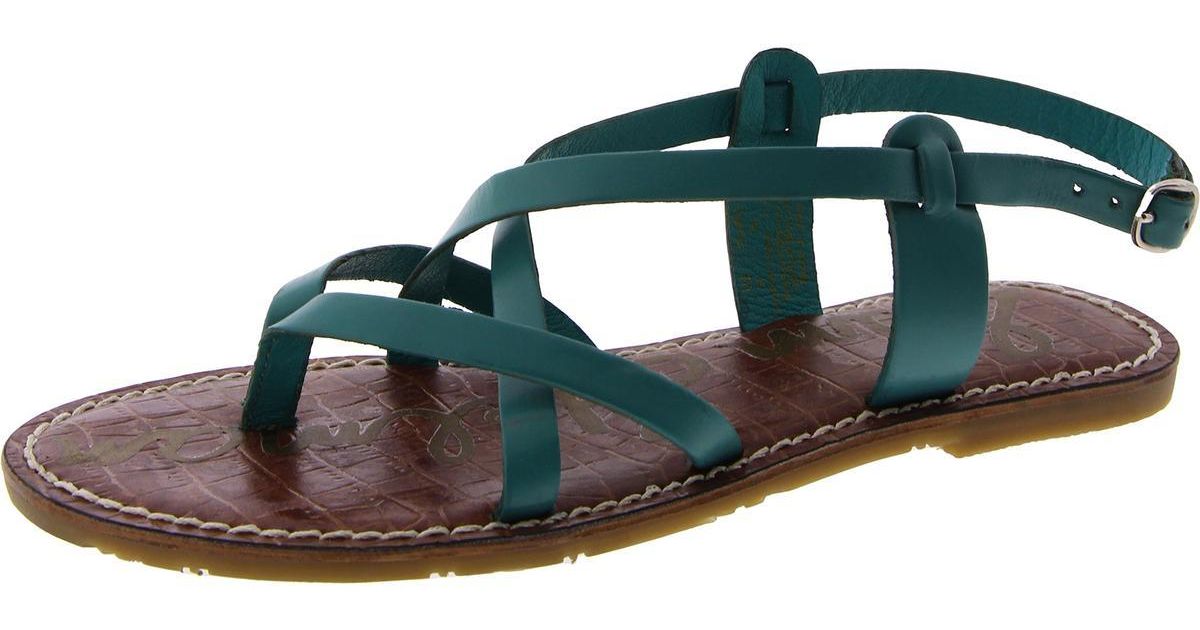 Sam Edelman Marlena Ruched Leather Slingback Sandals