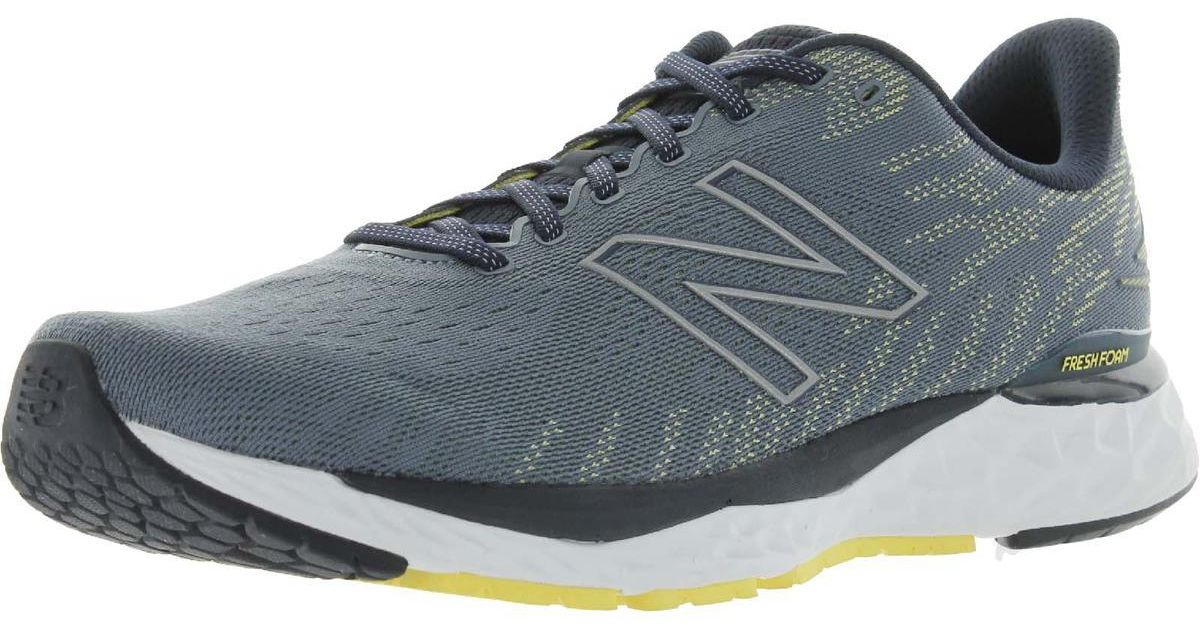 New Balance Fresh Foam 880 V11 Lace Up Track Running Shoes in Blue for