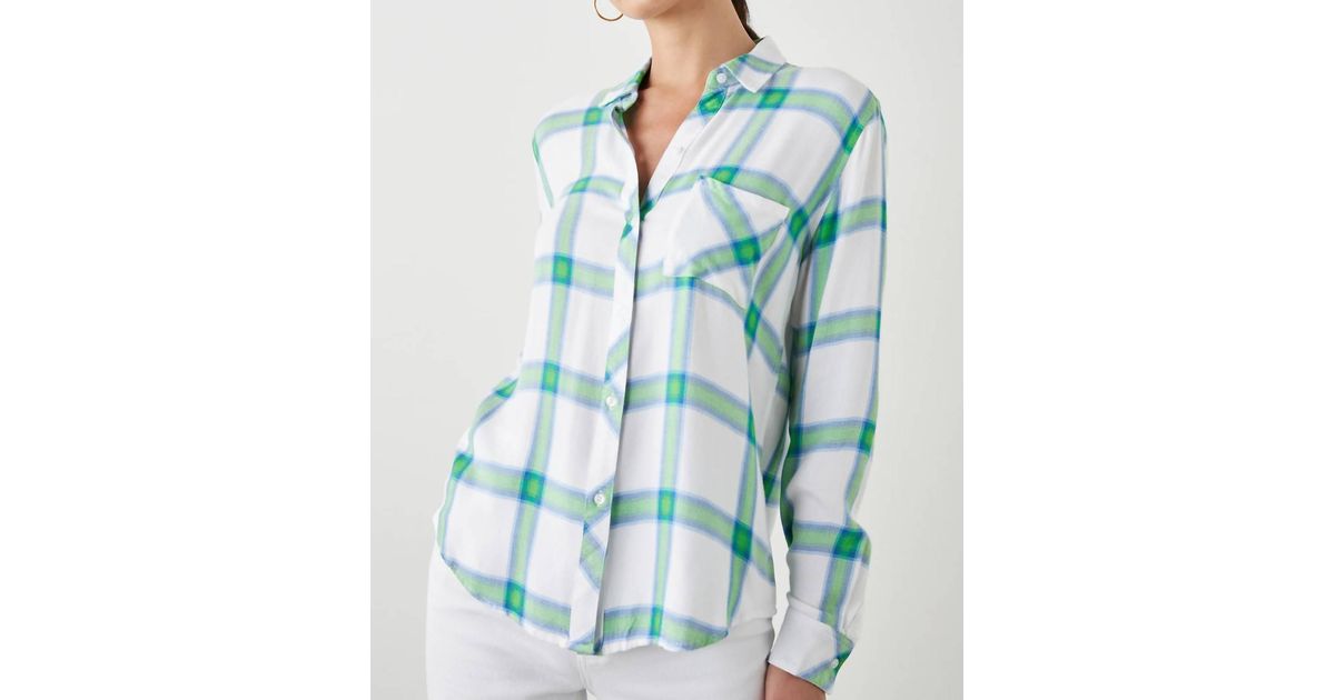 Rails Hunter Shirt In Azure Lime in Green | Lyst