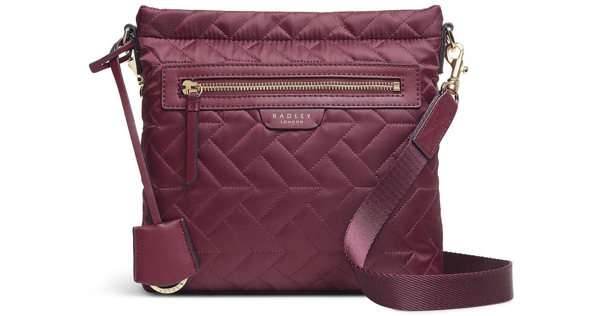 Radley Finsbury Park Quilt Small Zip Top Crossbody in Purple Lyst