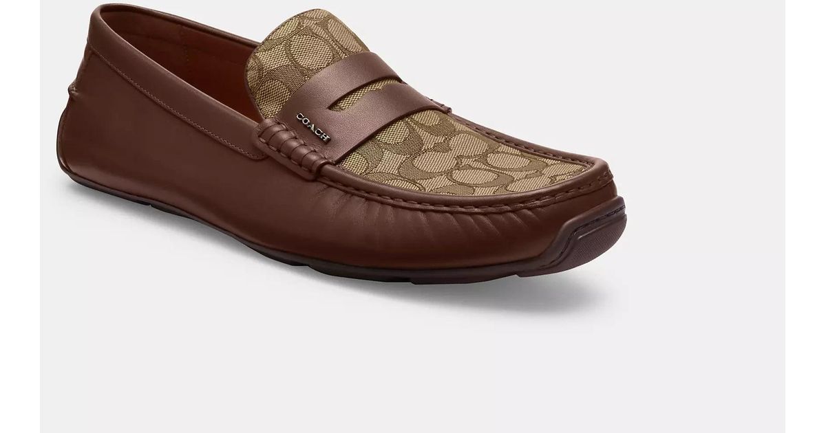 COACH Liam Driver in Brown for Men | Lyst