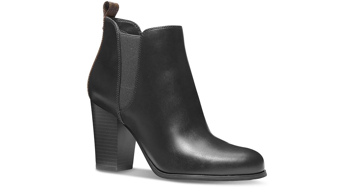 michael kors leather booties