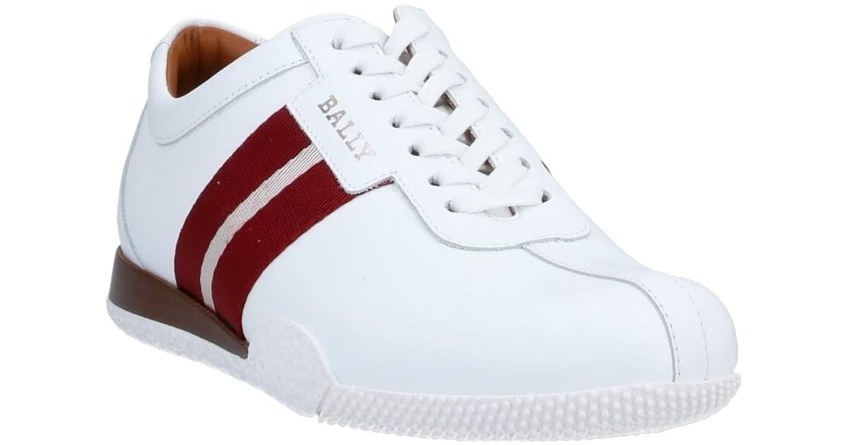 Bally Frenz 6230488 Leather Sneakers in White for Men | Lyst