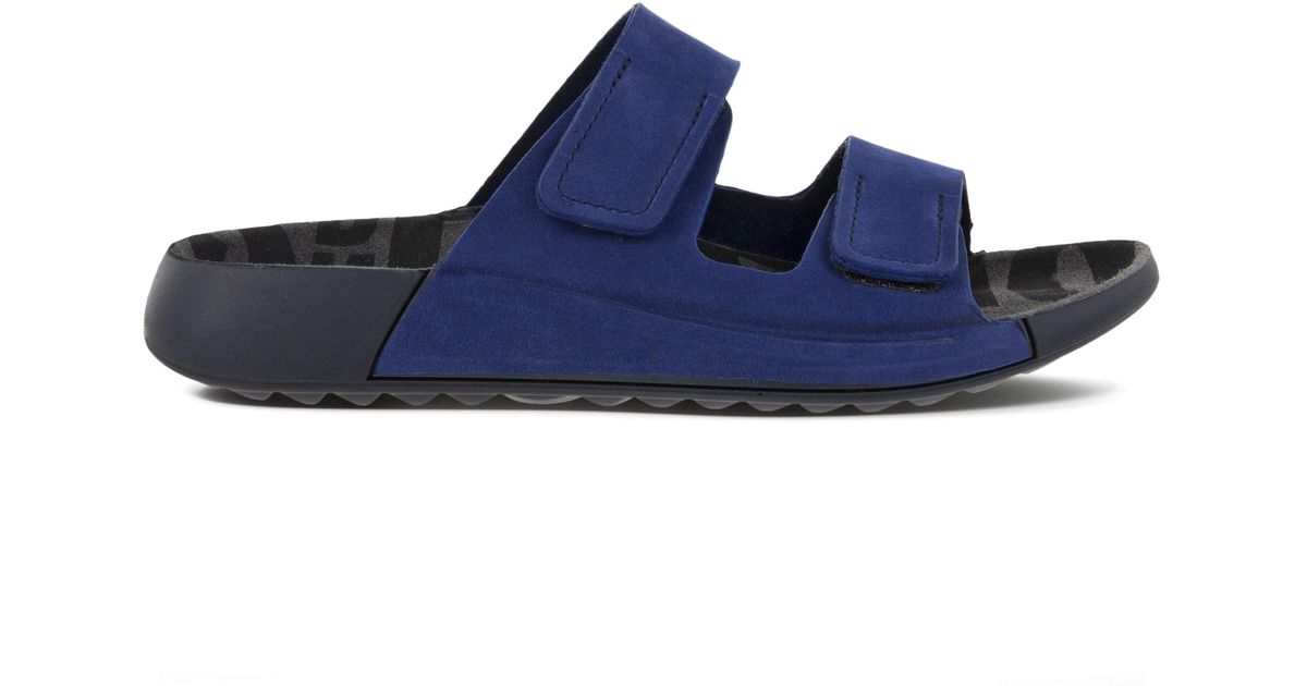 Ecco 2nd Cozmo Women's 2strap Slide Sandal in Blue Lyst