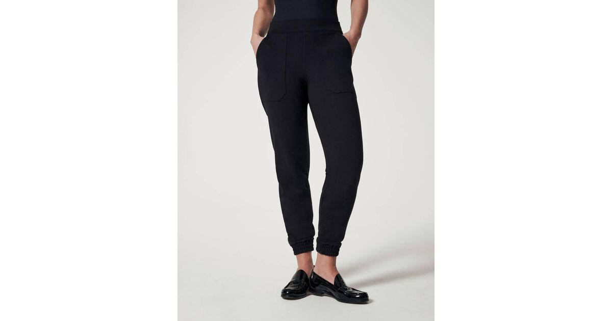 Spanx The Perfect Pant Jogger In Classic Black in Blue Lyst