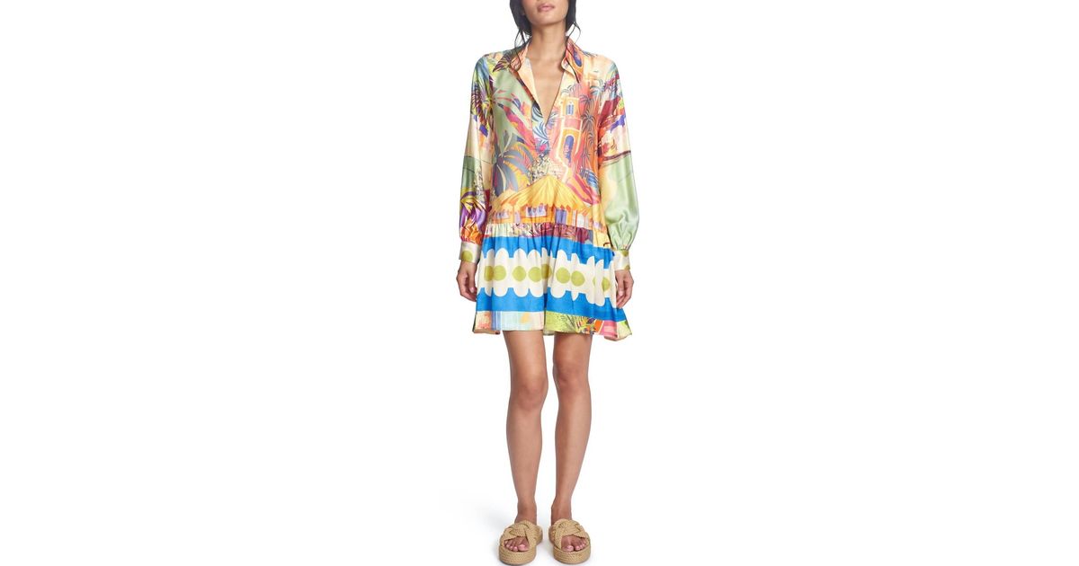 Corey Lynn Calter Sybil Mini Dress in Blue | Lyst