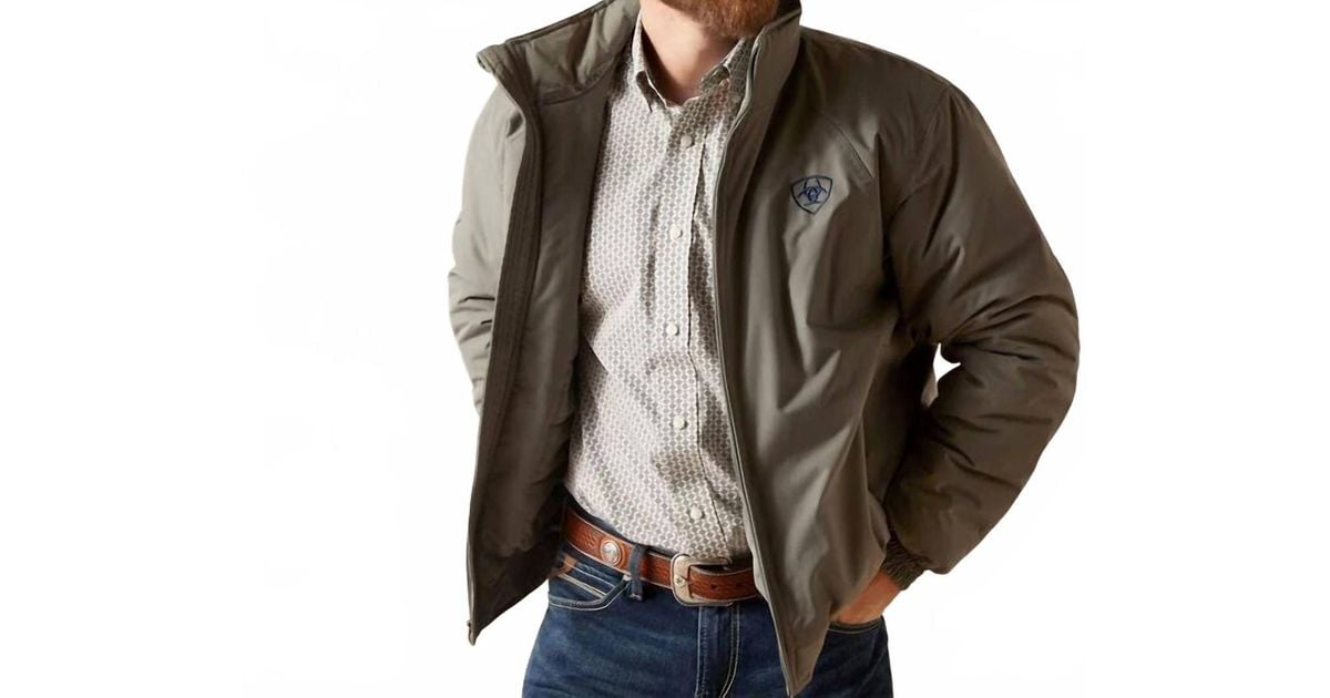 Ariat Pattern Designs Ariat Team Insulated Jacket in Black for Men | Lyst