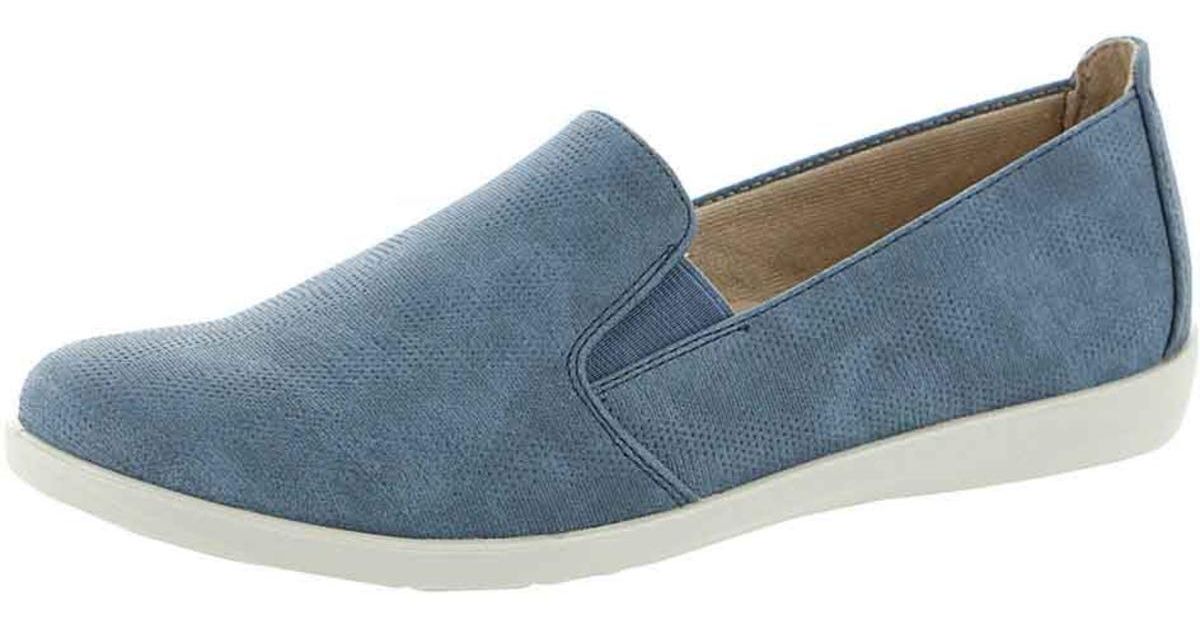 LifeStride Neon Padded Insole Slip On Loafers in Blue | Lyst