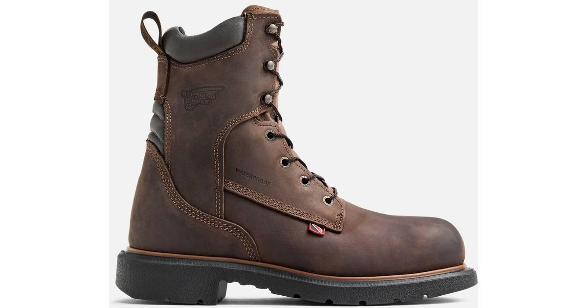 NEW RED WING SHOES men\'s dynaforce soft toe boot in brown Composite Toe Redwing Boots Waterproof Men main image 4