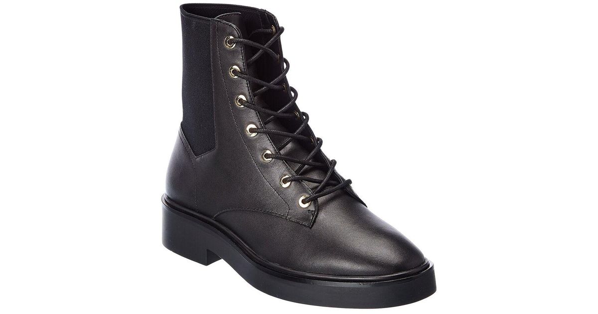 stuart weitzman henley suede combat boot