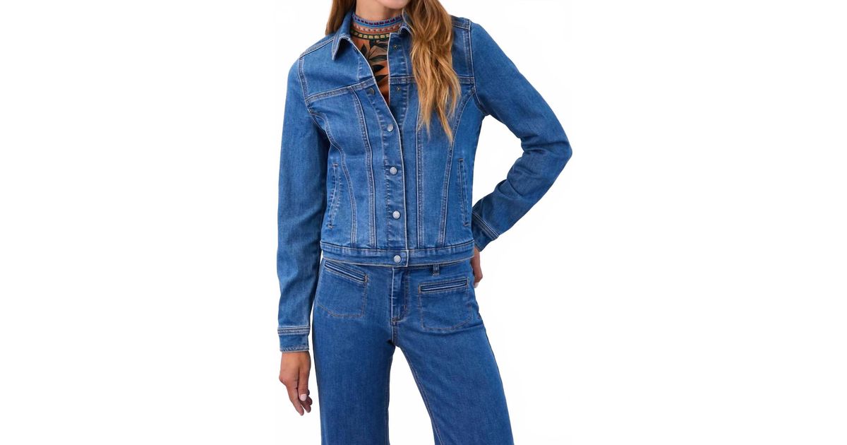 Fdj Basic Denim Jacket in Blue | Lyst