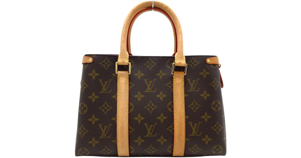 Louis Vuitton Soufflot Canvas Tote Bag (pre-owned) in Black | Lyst