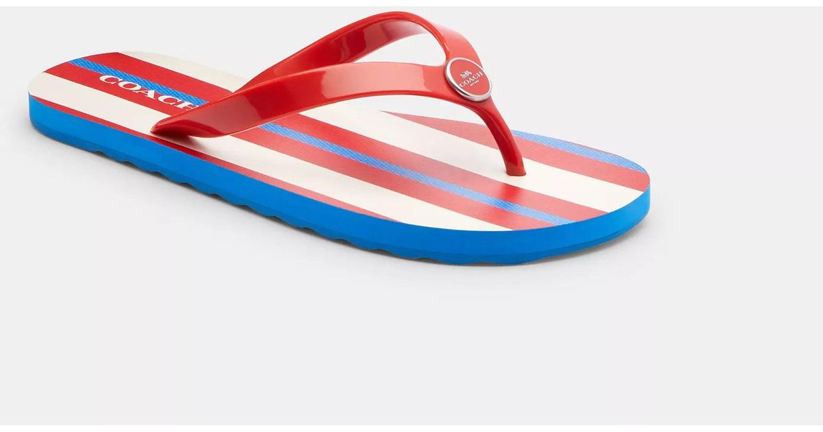 zak flip flop with floral print