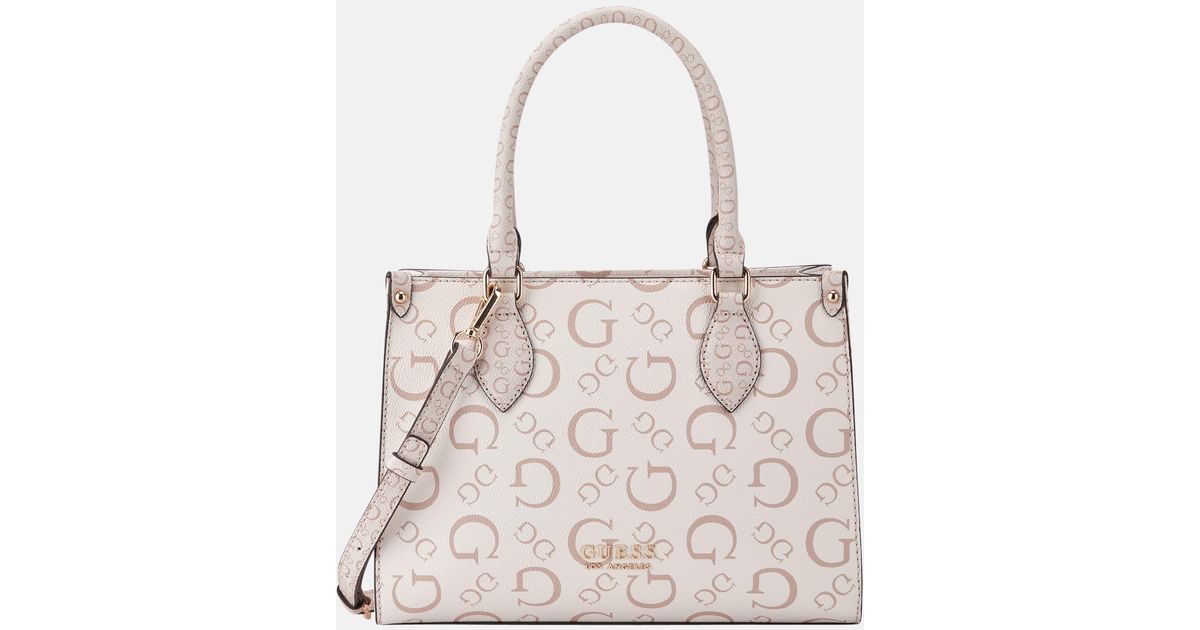 Guess Factory Oak Park Logo Small Carryall in Natural | Lyst