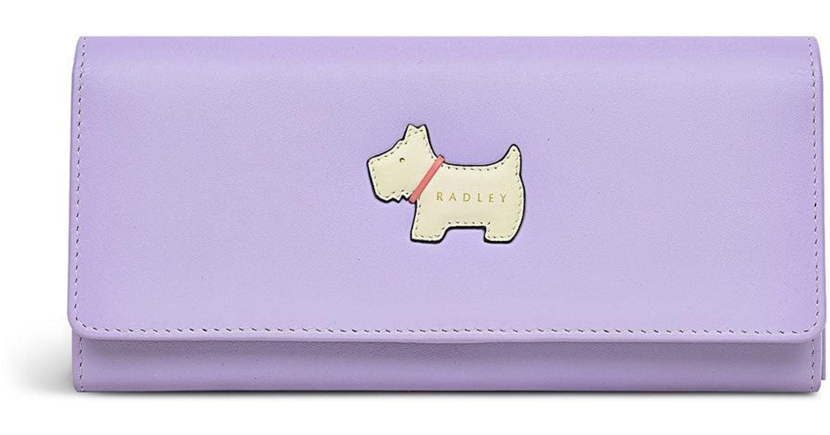 Radley Heritage Radley Large Flapover Wallet in Purple Lyst