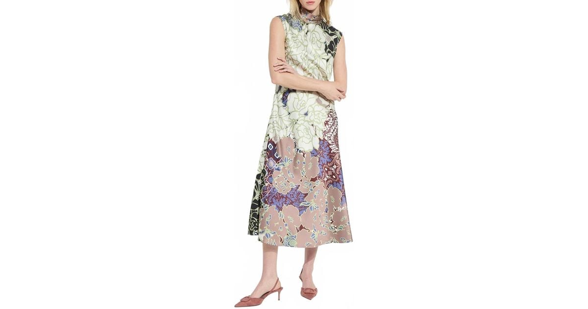 Lyssé Flora Mock Neck Midi Dress | Lyst