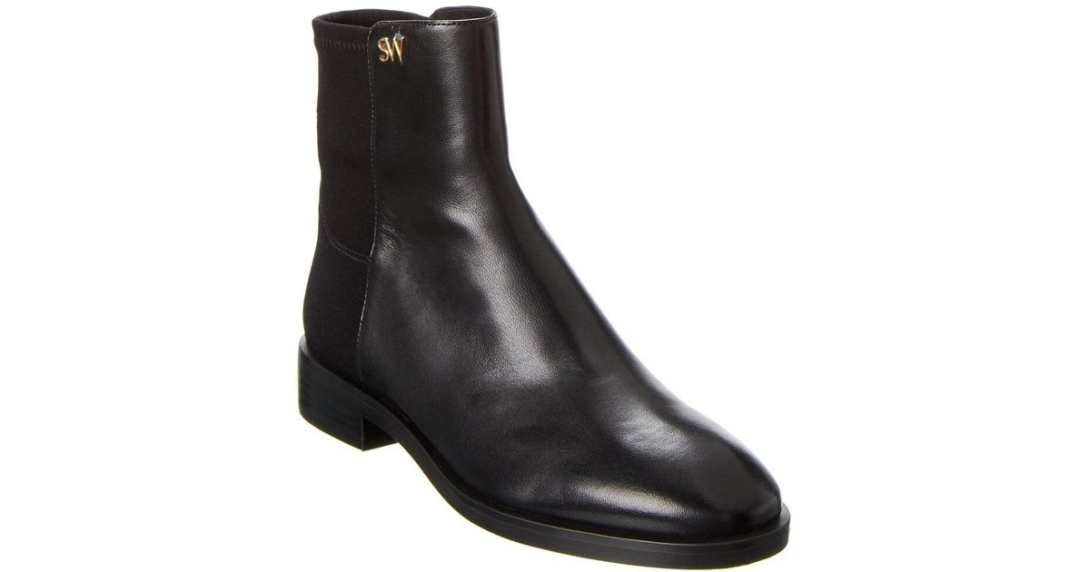 stuart weitzman kye leather bootie