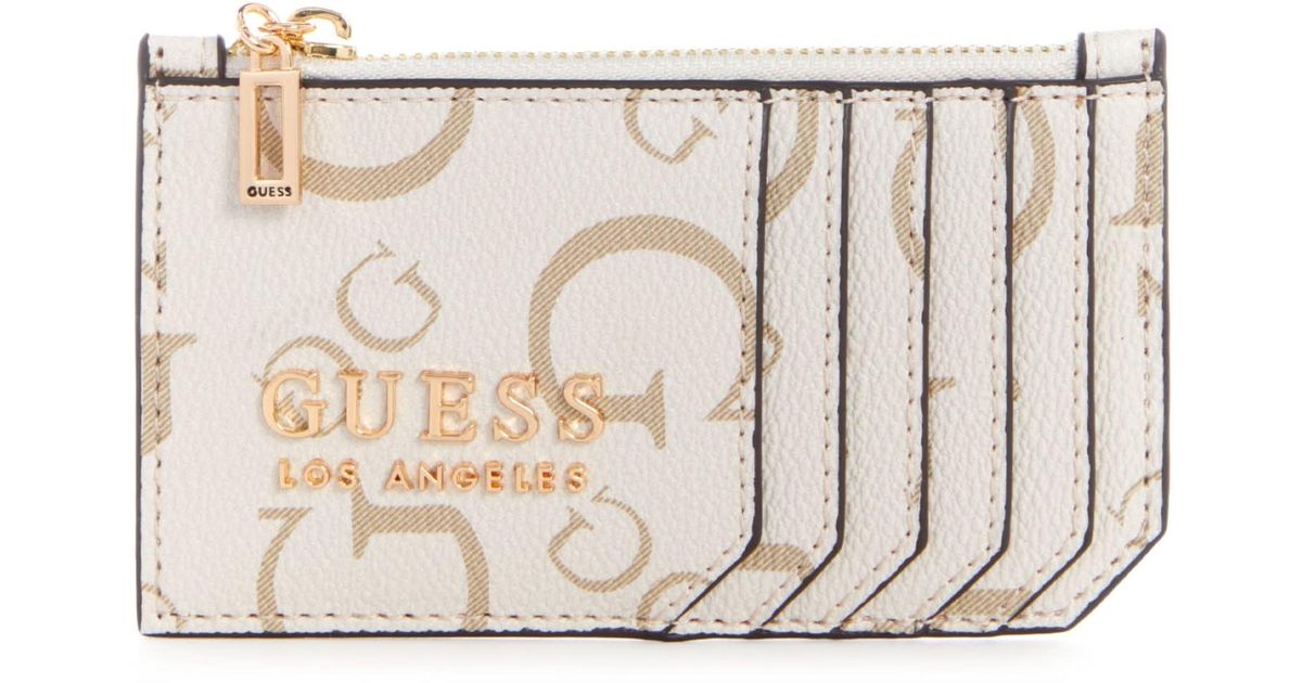 Guess Factory Luella G Logo Card Case in White | Lyst