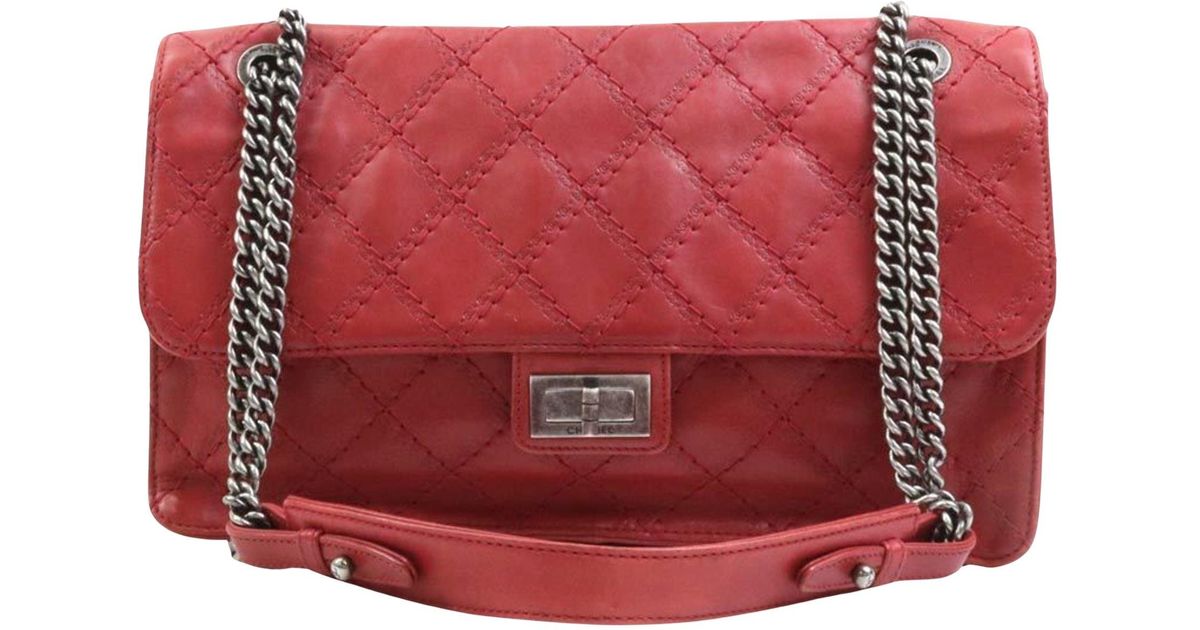 Chanel Matelassé Leather Shoulder Bag (pre-owned) in Red | Lyst
