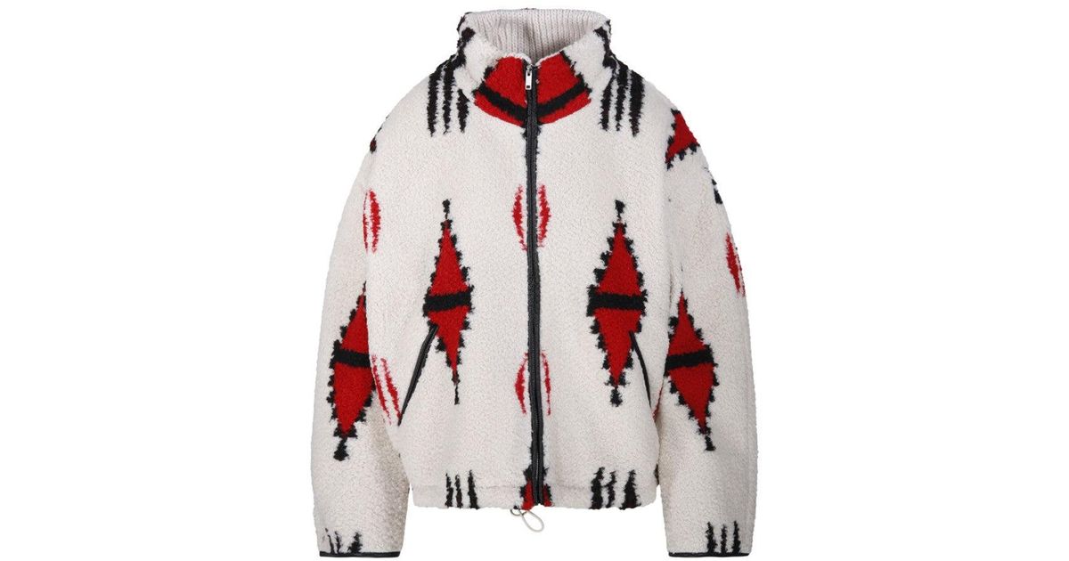 Isabel Marant Ivana Gb Jacket in Red | Lyst