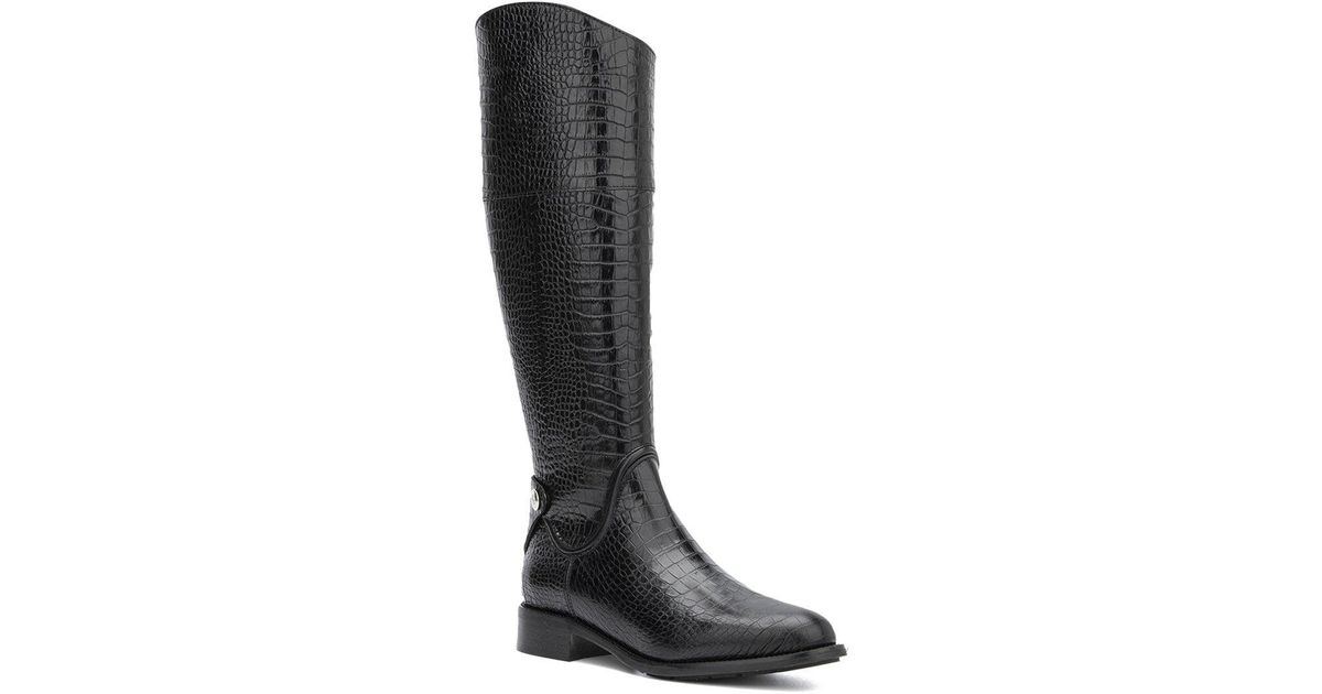 Aquatalia Nerina Weatherproof Leather Boot in Black Lyst