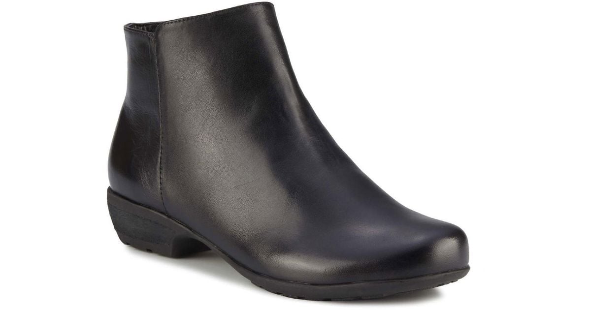 Walking Cradles Ezra Pleather Short Ankle Boots in Black Lyst