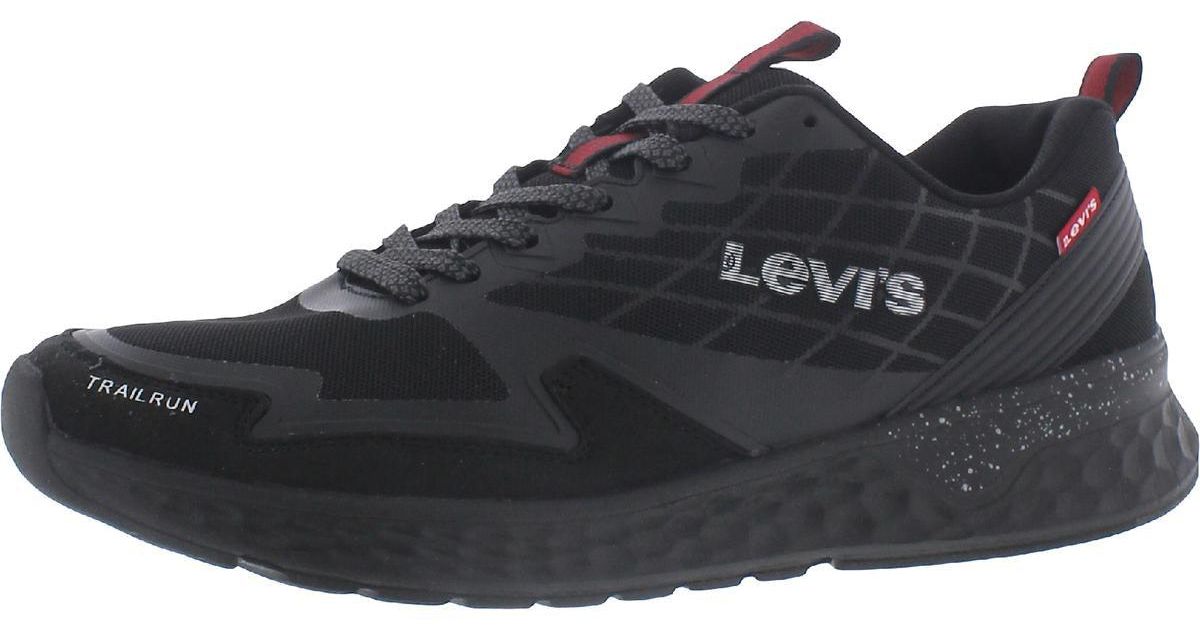 Levi's Nobo Trail Fitness Lifestyle Running Shoes in Black for Men | Lyst