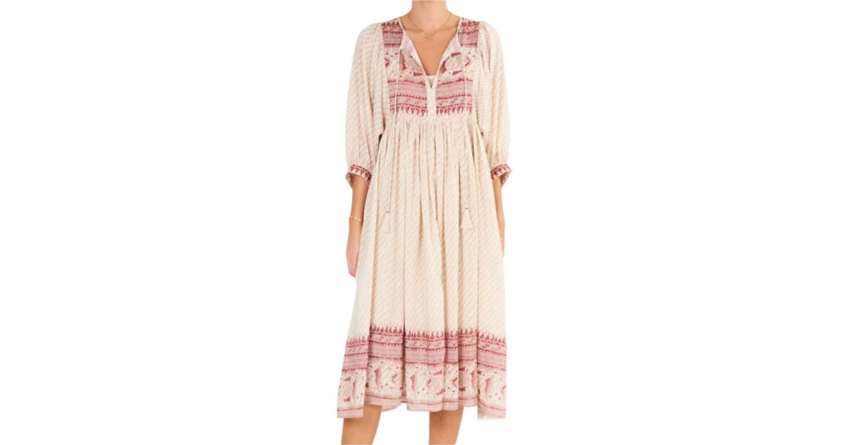 M.A.B.E Viti Print Dress - Pink main image 1