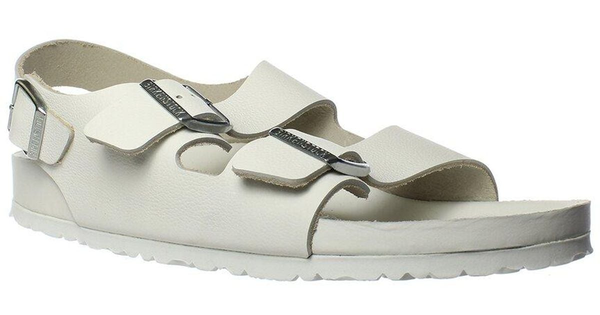 Birkenstock Athens Leather Sandal in White | Lyst