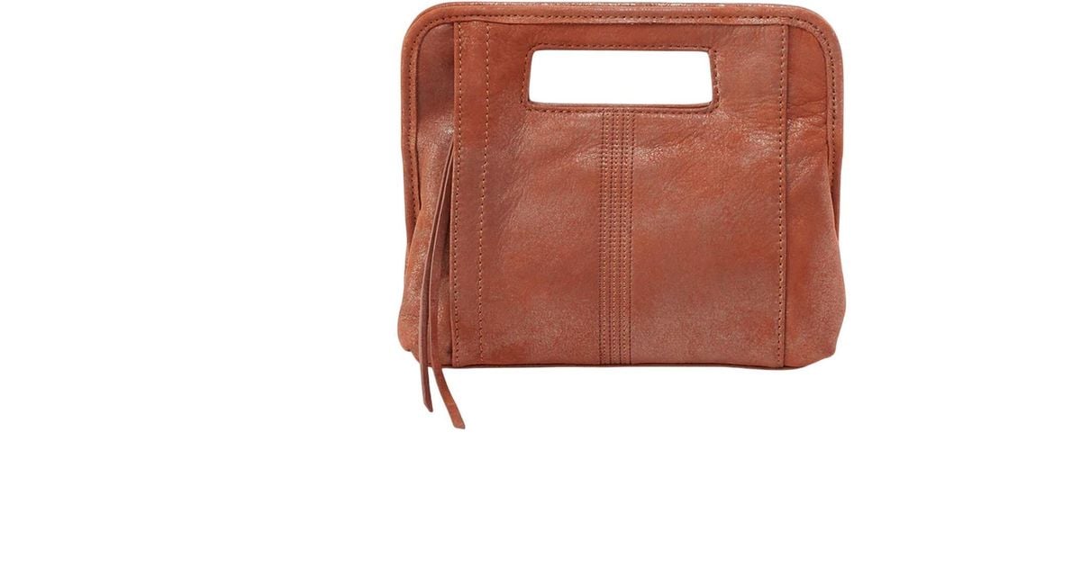 Hobo International Ace Clutch in Brown Lyst