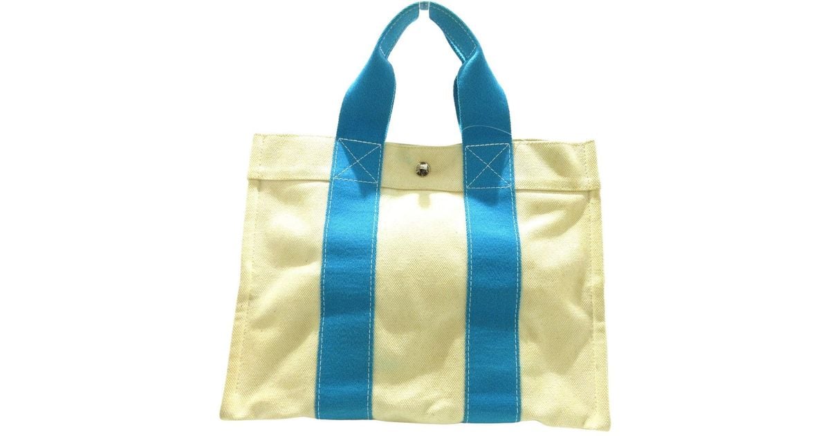 Hermès Bora Bora Beige Canvas Tote Bag (Pre-Owned)