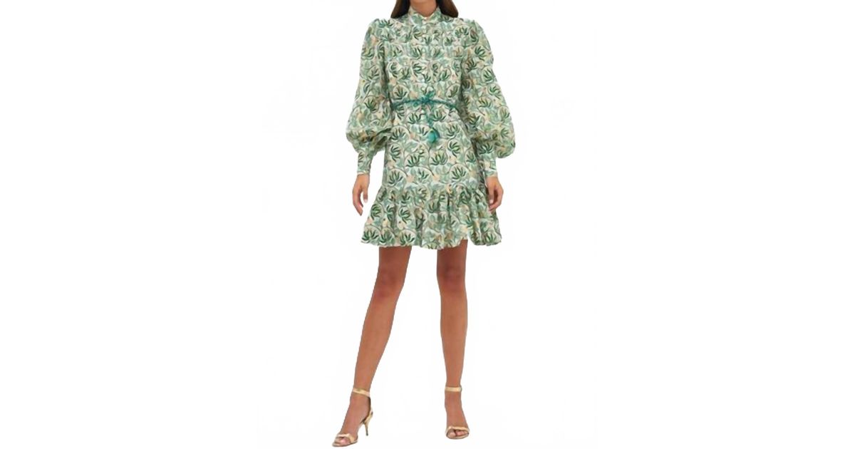 green emerald velvet dress Oliphant Shirt Dress Maxi Matera Green Extra Large