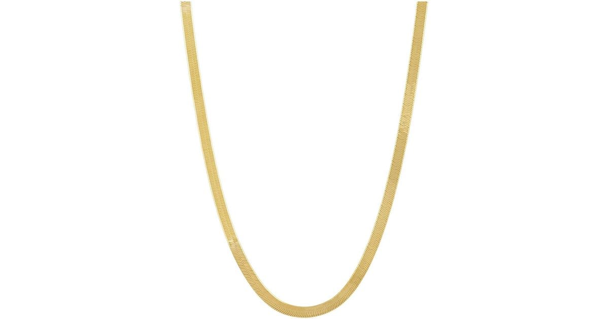 Snake Evolution Chain Sahara Snake Chain Necklace in Metallic | Lyst