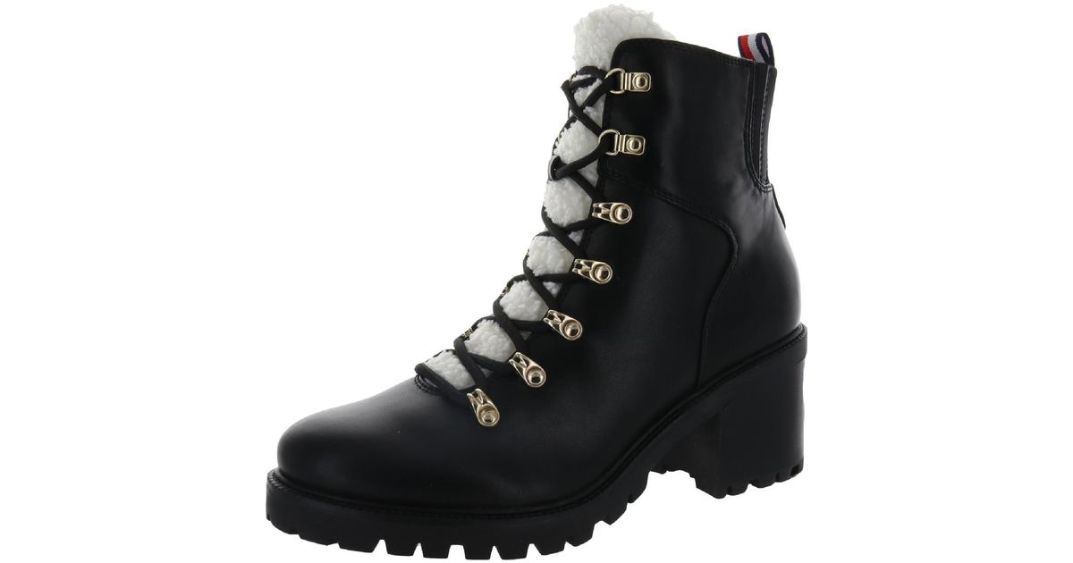 combat boots tommy hilfiger