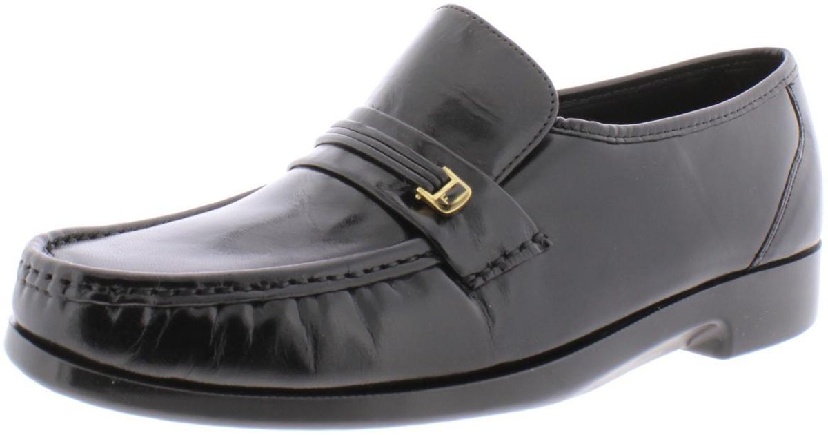 Florsheim Riva Leather Slip On Loafers in Black for Men | Lyst