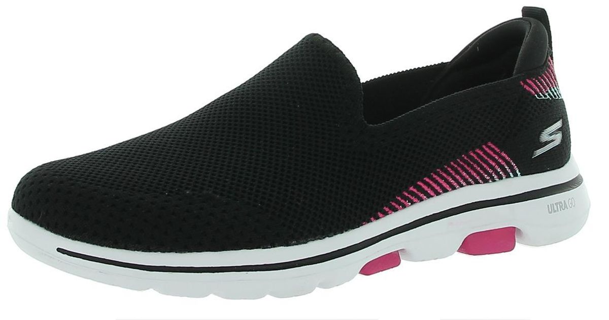Skechers Go Walk 5prized Goga Mat Slip On Sneakers in Black Lyst