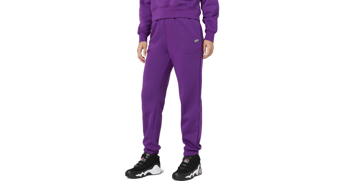 Fila Lassie Fitness Activewear Sweatpants in Purple