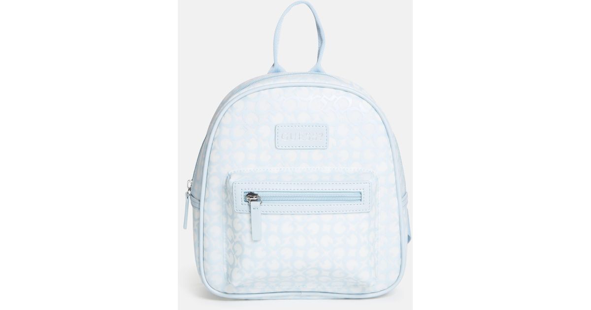 Guess Factory Jelly Logo Backpack in Blue Lyst