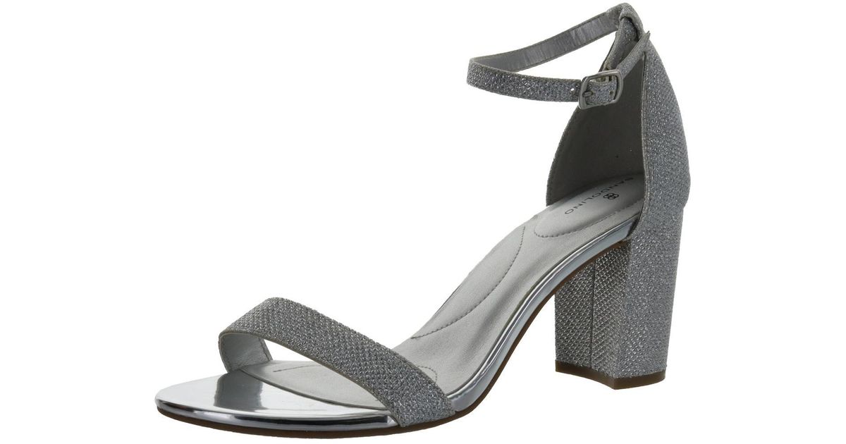 Bandolino Armory 2 Open Toe Ankle Strap Heel Sandals in Gray Lyst