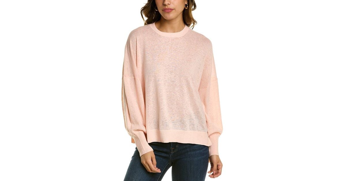 Ted Baker Nicci Linen-blend Sweater in Natural | Lyst