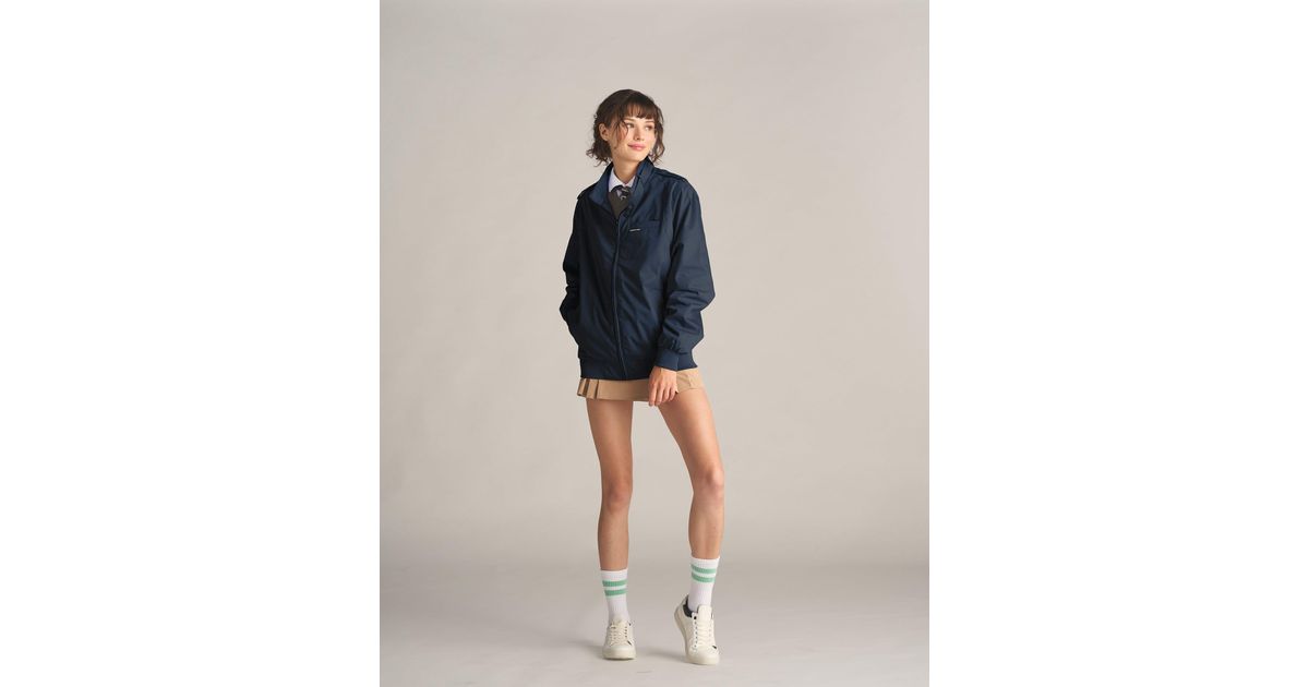 Members Only Classic Iconic Racer Oversized Jacket in Blue | Lyst