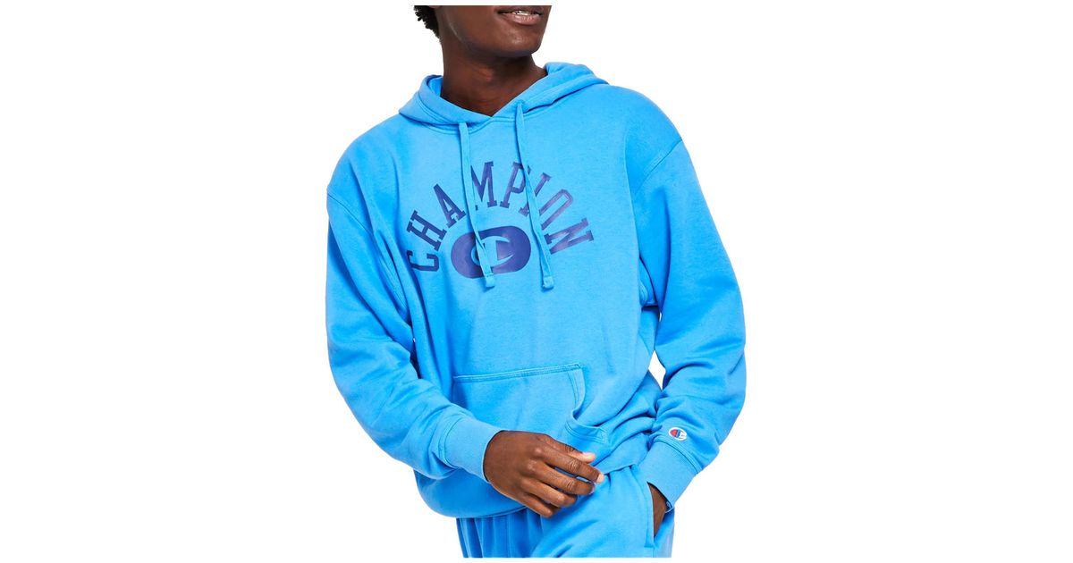 Champion Vintage Wash Pullover Hoodie in Blue for Men Lyst