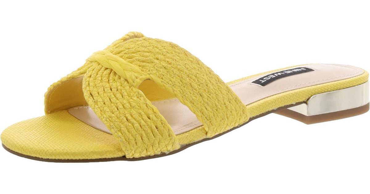 Nine west orders yellow sandals