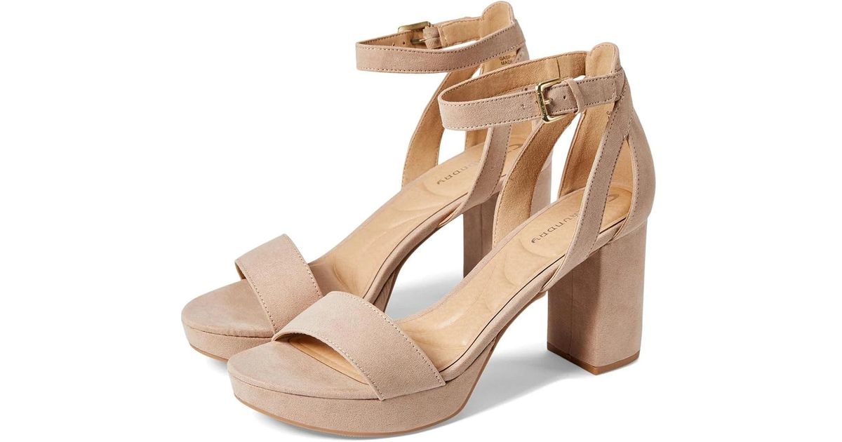 Cl By Laundry Go On 2 Dress Sandals Nude Block Heel Ankle Strap Gal1720