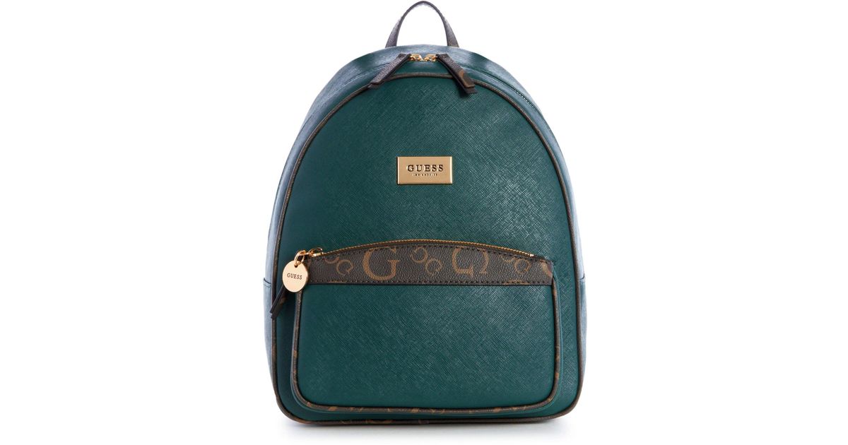 Guess Factory Keera Logo Trim Backpack in Green Lyst
