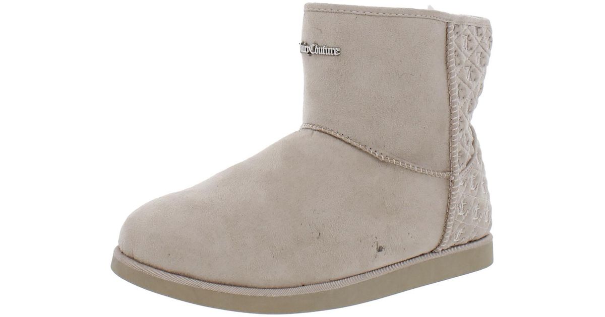 Juicy Couture Kave Pull On Cold Weather Shearling Boots in Gray | Lyst